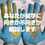 あなたが留学に向きか不向きか解説します